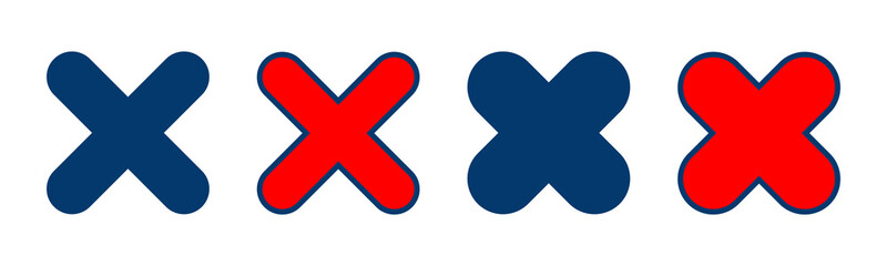 Close icon vector isolated on white background. Delete icon. remove, cancel, exit symbol