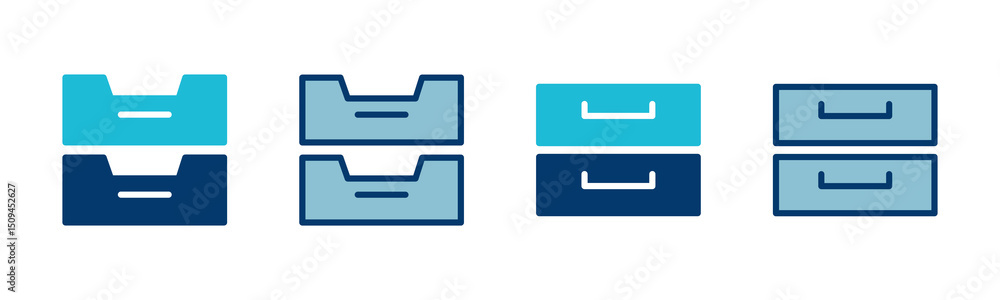 Poster archive folders icon vector isolated on white background. binders vector icon. archive storage icon.
