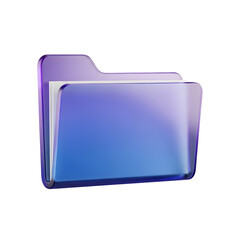 Document Folder Organizer 3D Icon File Storage Data Management Office Supplies