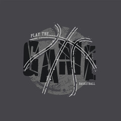  basketball game, vector graphic design.