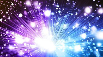 Fototapeta premium Abstract Purple Blue Light Rays Burst Background