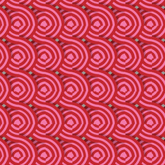 Seamless background with hearts, shape, symmetry, minimal, modern, design, magic, mesmerizing for pattern design.