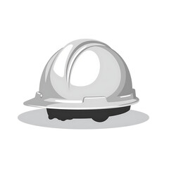 Fototapeta premium Safety helmet in gray color for construction and building materials 