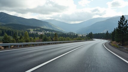 road in mountains