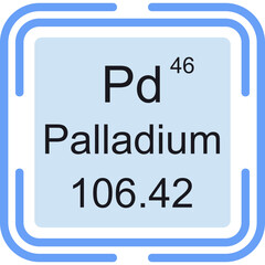 Fototapeta premium Palladium Icon