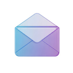 Mail Envelope Message 3D Icon Digital Communication Inbox Contact Correspondence
