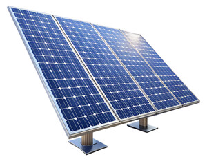solar power plant isolated on white background.PNG Transparent file type with high definition picture quality available.