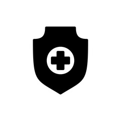 Obraz premium Health insurance icon symbol for apps and websites. Insurance health document sign and symbol