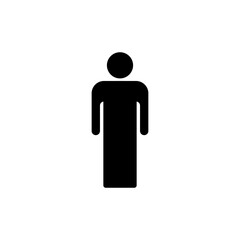 Man icon symbol for apps and websites. male sign and symbol. human symbol