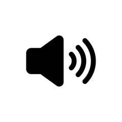 Speaker icon symbol for apps and websites. volume sign and symbol. loudspeaker icon. sound symbol