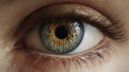 Closeup human eye detail