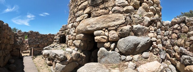 Archaeological site of Nuraghe La Prisgiona. Arzachena - North Sardinia island. Italy