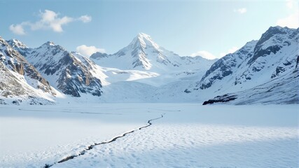 Obraz premium ski resort in austria