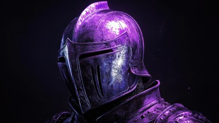 Naklejka premium Medieval armor helmet close up