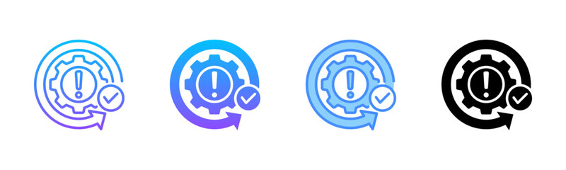 Obraz premium Recovery Multi Style Icon Set
