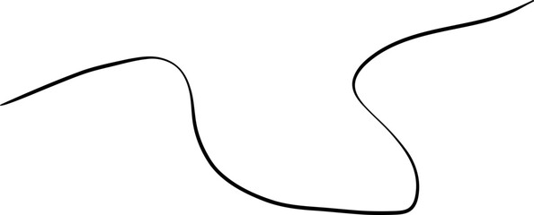 Loose Line Crossed Wavy Blob Form