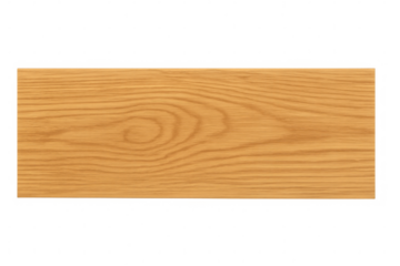 Realistic light brown wooden board isolated on transparent background, perfect for various design projects