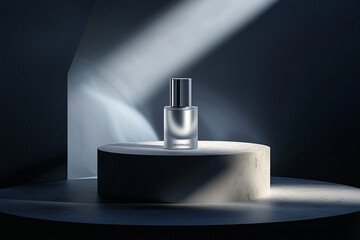 Photography shadows and spotlight on product podium