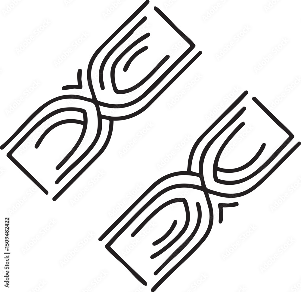 Poster two stylized mirrored shapes create a dynamic geometric .