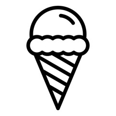 Ice cream icon. Vector line icon