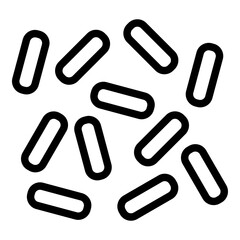 Sprinkles icon. Vector line icon