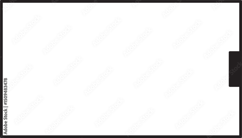 Poster simple white rectangle with a subtle shadow.
