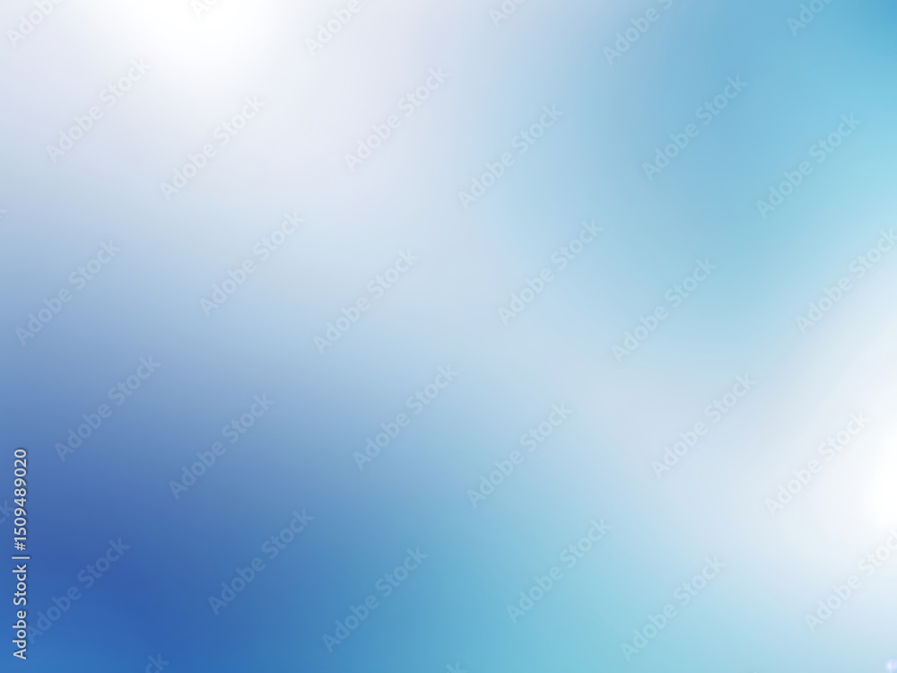 Poster smooth blue white gradient abstract background with soft flowing waves and light effect | ai