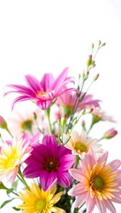 Fototapeta premium vase filled with lots of different colored flowers
