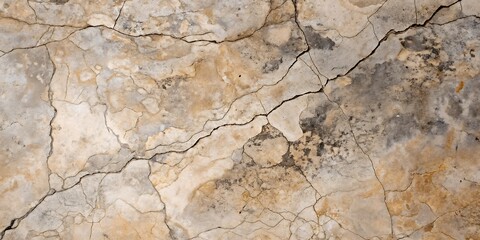 Detailed Texture of Cracked and Weathered Concrete Wall Surface