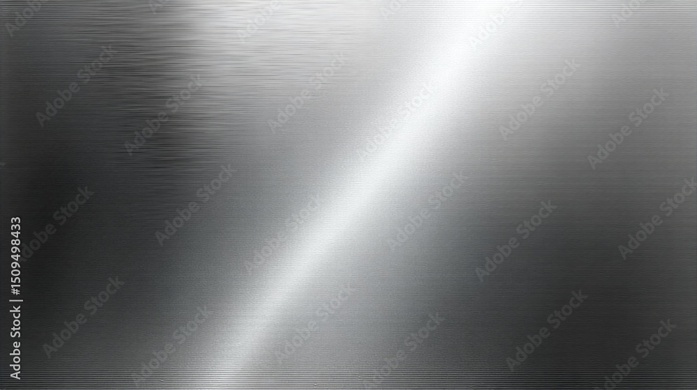 Poster This silver metal texture features a smooth, polished surface with fine lines creating an elegant and modern look. Ideal for backgrounds in digital designs or print materials