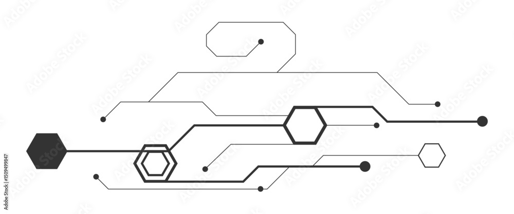 Poster vector abstract technology on white background. abstract futuristic circuit board illustration, circ