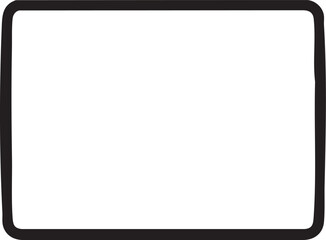 Obraz premium simple tablet rests on a clean surface.