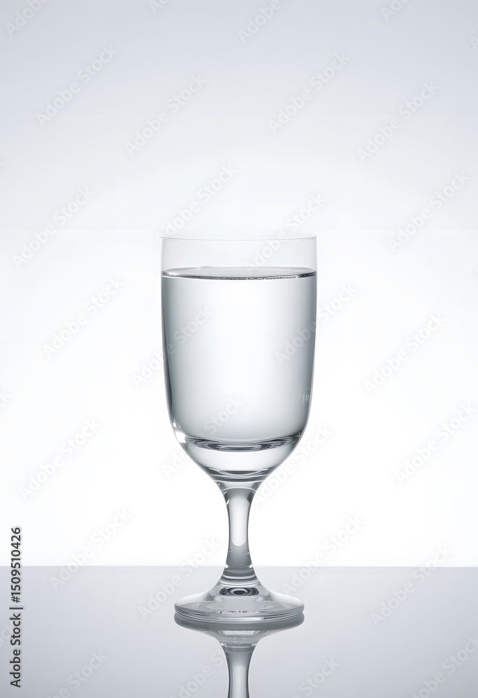 Fototapete Crystal Clear Glass Element, Smoothly Floating Abstract Design, Offers A Modern And Minimalist Aesthetic. Perfect For Adding A Touch Of Elegance And Sophistication To Any Project. Provides Creative