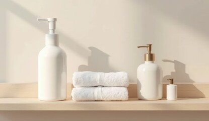 soap and towel