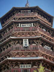 Fototapeta premium Shanxi Ancient Architecture Grottoes and Mural Paintings