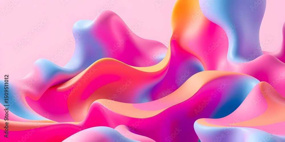 Poster abstract design with vivid colors, sharp shapes creating dynamic visuals. bold, bright, graphic. art