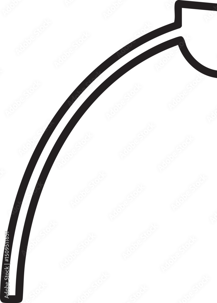 Poster simple continuous arch forms a gentle curve.