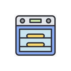 Modern Kitchen Oven Appliance With A Simple And Clean Design Style