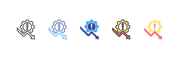 Risk Management Multi Style Icon Set