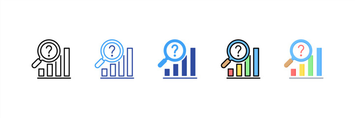 Sales Forecasting Multi Style Icon Set