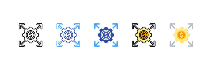 Business Expansion Multi Style Icon Set