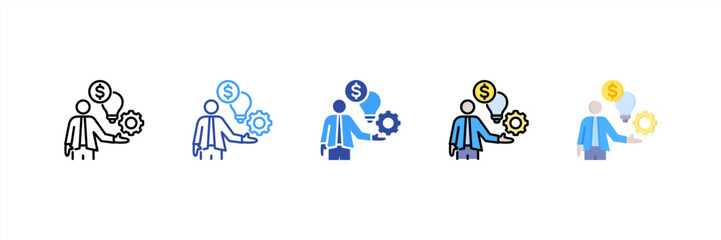 Entrepreneur Multi Style Icon Set
