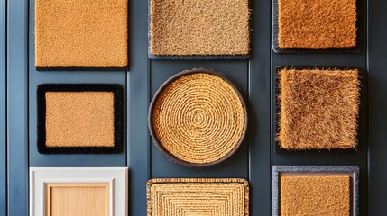 Fototapeta premium Natural Fiber Doormats Wall Decor Collection