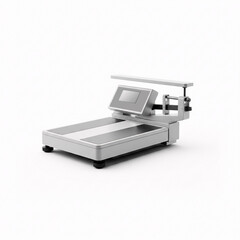 Weight scale isolated on white background. 3d rendering. High resolution image.