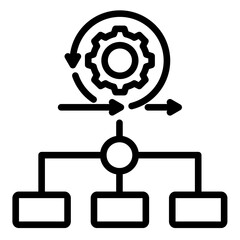 Agile Workflow  Icon Element For Design	