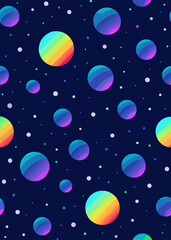 Fototapeta premium dot pattern on a dark galaxy 