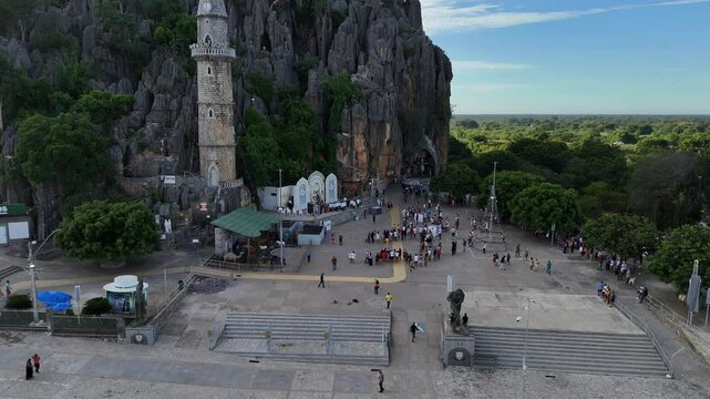 bom jesus da lapa, bahia, brazil - may 19, 2025: View of the Bom Jesus da Lapa sanctuary in Bahia.