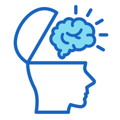 Open Mind  Icon Element For Design	