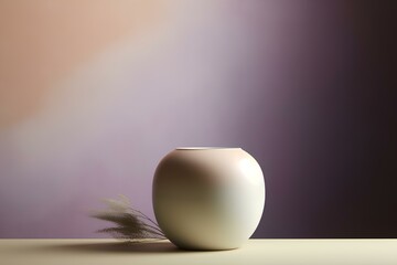 purple candle in a vase