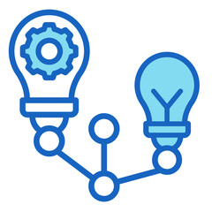 Idea Network  Icon Element For Design	
